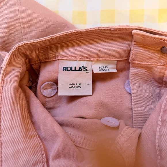 ROLLAS SAILOR WIDE LEG, HIGH WAIST JEANS SIZE 25 AUSSIE 7 - Picture 8 of 15